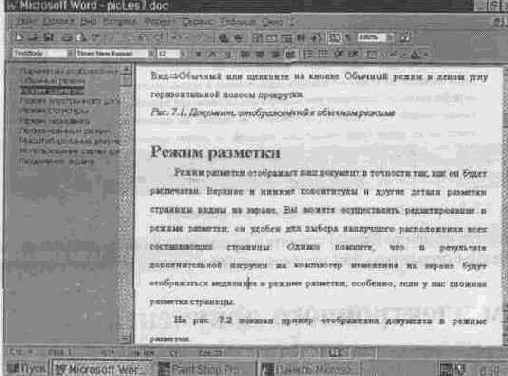 Режим электронного документа